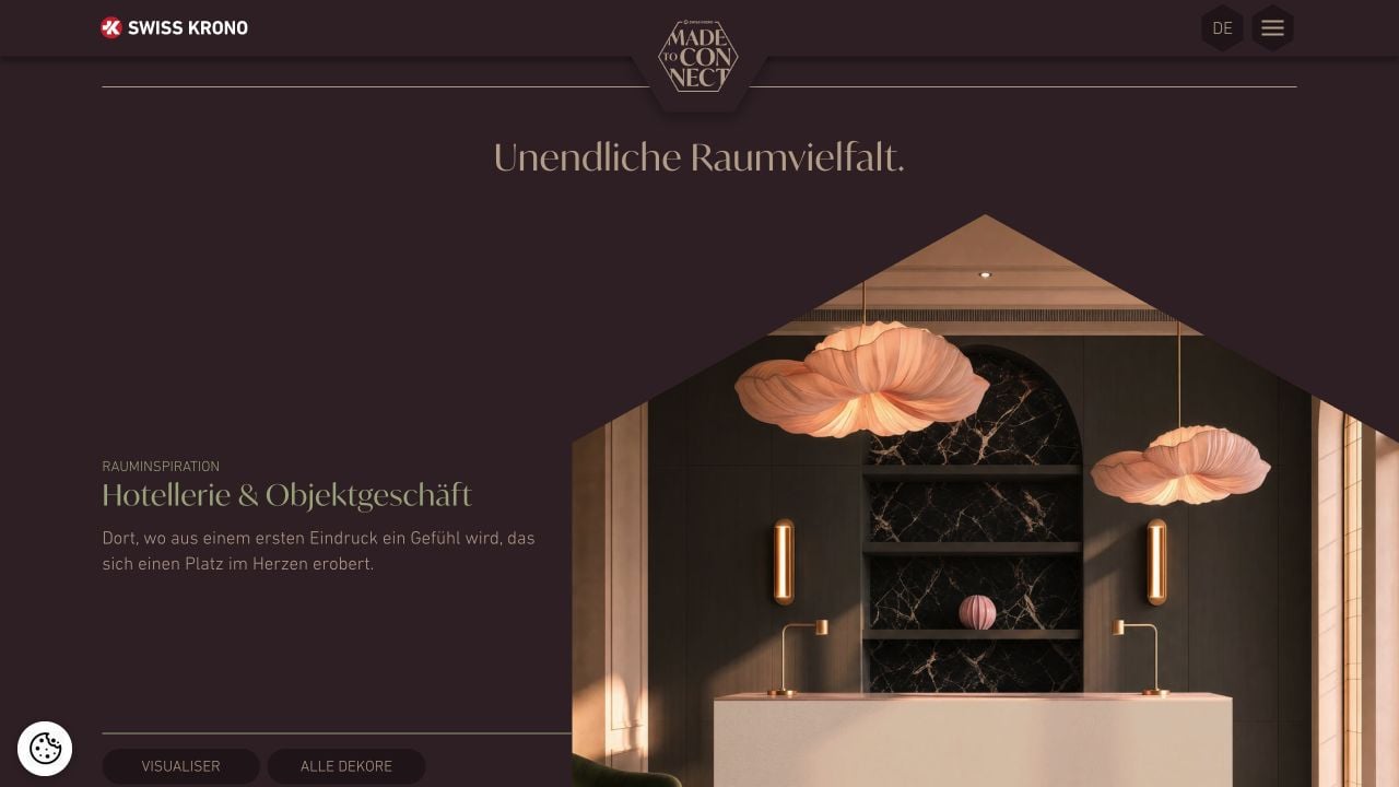 SWISS KRONO: Rauminspiration für Hotellerie und Objektgeschäft